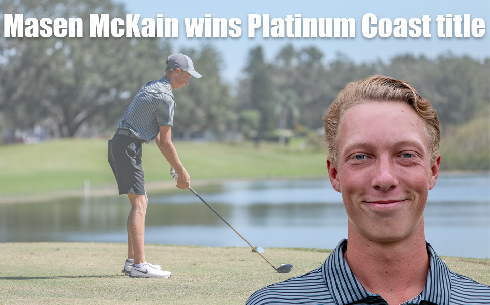 Men's golfer Masen McKain wins Platinum Coast title